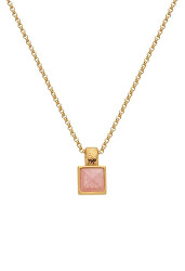 Collana unica placcata in oro con diamante e madreperla Jac Jossa Hope DP903 (catenina, pendente)