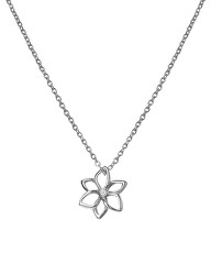 Gyönyörű ezüst nyaklánc gyémánttal Virág Diamond Amulets DP894