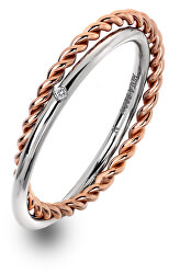 Luxusný strieborný prsteň s pravým diamantom Jasmine RG DR211