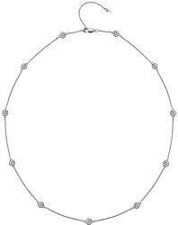 Luxusný strieborný náhrdelník s topaz a pravým diamantom Willow DN130