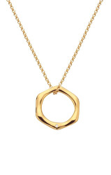 Collana minimalista placcata oro con diamante Jac Jossa Soul DP904 (catenina, pendente)