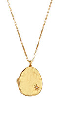 Nadčasový pozlacený náhrdelník s medailonem Jac Jossa Soul DP907 (řetízek, přívěsek)