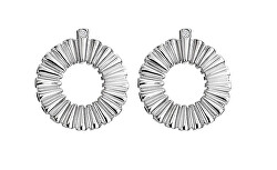 Půvabné stříbrné náušnice s diamanty Sunbeam DE763