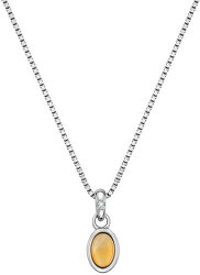 Stříbrný náhrdelník pro narozené v listopadu Birthstone DP764