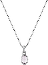Stříbrný náhrdelník pro narozené v říjnu Birthstone DP763