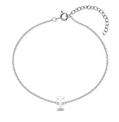 Silber Armband mit Diamanten Buchstabe „I“ DL620