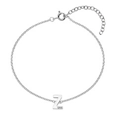 Stříbrný náramek s brilianty písmeno "Z" Love Letters DL637