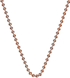 Stříbrný řetízek Emozioni Rose Gold Bead Chain 18 CH007
