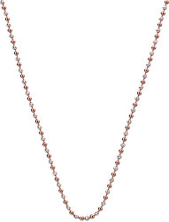 Stříbrný řetízek Emozioni Silver and Rose Gold Bead CH021