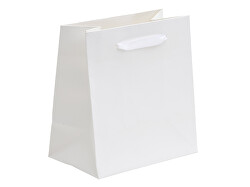Dárková papírová taška bílá EC-5/A1