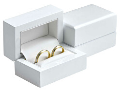 Dřevěná bílá krabička na snubní prsteny DD-3/A1