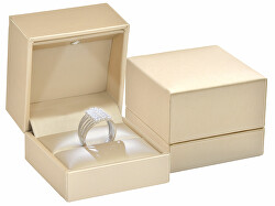 Luxusní LED osvětlená koženková krabička na prsten ZK-2/L/A20