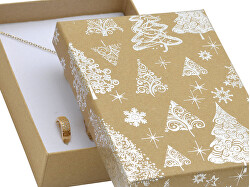 Vánoční dárková papírová krabička KX-8/AG