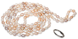 Collana lunga con vere perle multicolore JL0140