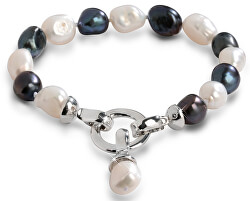 Armband aus echten Perlen in zwei Farbtönen JL0317