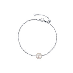 Jemný oceľový náramok s pravou perlou JL0712