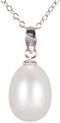 Přívěsek s pravou bílou perlou JL0437