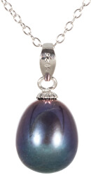 Pandantiv cu perlă albastră autentică JL0439