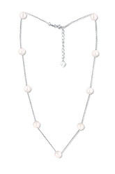 Halskette aus zarten 9 echten Perlen JL0754