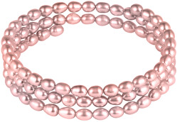 Bracciale di vere perle rosa JL0570