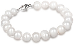Brațară din perle albe autentice JL0362