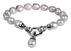 Armband aus echten grauen Perlen JL0558