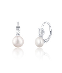Splendidi orecchini in argento con vere perle JL0716