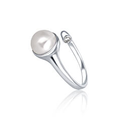 Stříbrný prsten s pravou perlou JL0624