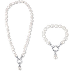 Set avantajos de bijuterii cu perle JL0559 și JL0560 (brățară, colier)