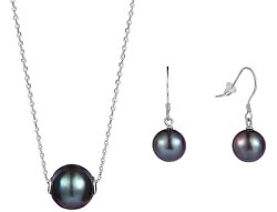 Zvýhodněná perlová souprava šperků JL0582 a JL0595 (náušnice, náhrdelník)