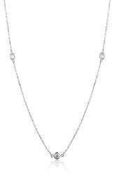 Dlouhý elegantní náhrdelník se zirkony SVLN0465X75BI90