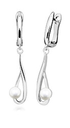 Eleganti orecchini in argento con perle autentiche SVLE0738SH8P100