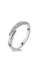 Jemný stříbrný prsten se zirkony SVLR0397XH2BI