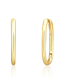Cercei ovali la modă placați cu aur SVLE1698XJ4GO00