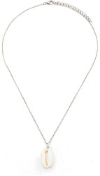 Oceľový náhrdelník s mušľou SSSN0024S20BI00
