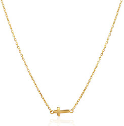 Pozlacený náhrdelník s křížkem SVLN0450XH2GO45