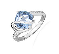 Půvabný stříbrný prsten se zirkony SVLR0219SH8M4