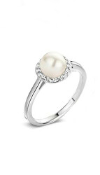 Romantický stříbrný prsten s perlou SVLR0460SH2P