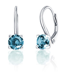 Ezüst fülbevalók kék kristályokkal SVLE0503XF3M206