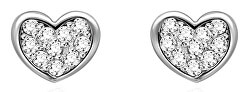 Cercei de argint inimă cu zirconii SVLE0849XH2BI00