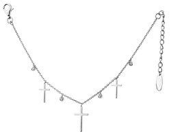 Strieborný náhrdelník s krížikmi SVLN0143XH2BI40