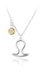 Stříbrný náhrdelník s přívěskem Váhy SVLN0135X6100VA