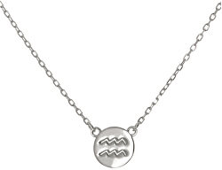 Stříbrný náhrdelník s přívěskem Vodnář SVLN0165XF300VO