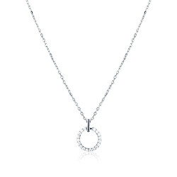 Collana in argento con anello scintillante SVLN0541XE9BI45