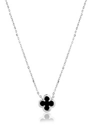 Collana alla moda in argento Quadrifoglio SVLN0750SK2BL45