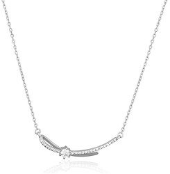 Stylový stříbrný náhrdelník se zirkony SVLN0446XH2BI45