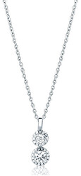 Třpytivý stříbrný náhrdelník SVLN0710S75BI45