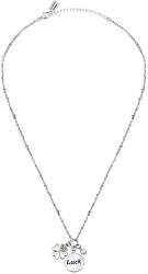 Dámsky oceľový náhrdelník s príveskami pre šťastie Friendship LPS05ARR63