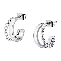 Designové kruhové náušnice z oceli Earrings LPS01AYQ135