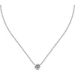 Elegantný oceľový náhrdelník s kryštálom Family LPS10ASF04